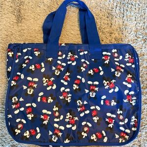 Disney Store Mickey Mouse Navy Print Tote Bag